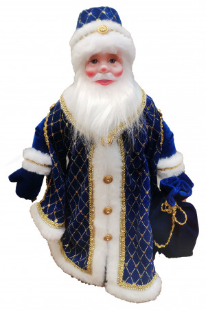 ДМ-2102 Дед Мороз под елку Царский Синий 50 см., Коломеев
