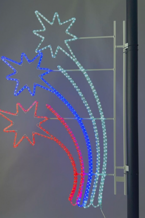 Светодиодная консоль Салют 95*170 см., триколор, LTC (SKL9-220RBW)