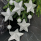 Гирлянда Звездопад 104 см., диаметр 13 см., серебряная, пенопласт, Christmas DeLuxe (89424) 