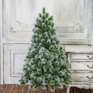 Искусственная сосна Скарлетт с инеем 120 см., Леска,  ЕлкиТорг (96120)