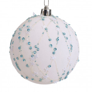 Набор пластиковых шаров Зимнее небо 80 мм., 12 шт, Kaemingk (020323)