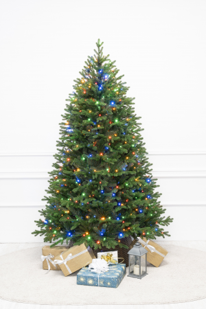 Искусственная елка Ванкувер 150 см., мульти/теплых белых Led ламп (2в1), Литая+ПВХ, ЕлкиТорг (174150)