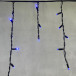 Светодиодная бахрома с колпачком 3,1*0,5 м., 120 синих LED ламп, каучуковый черный провод, LTC (LL120-1-2B)