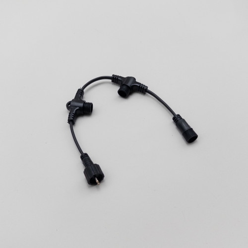 Разветвитель 3-х лучевой для нитей 24В. без возможности управления, провод черный ПВХ, IP65, LTC (PR13-ST)