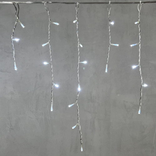 Гирлянда Бахрома 3,1*0,5 м., 24В., 150 холодно белых LED ламп, провод прозрачный ПВХ, IP54, LTC (PIL150-10-1W)