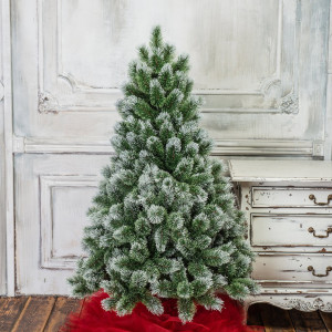 Искусственная сосна Скарлетт с инеем 180 см., Леска, ЕлкиТорг (96180)