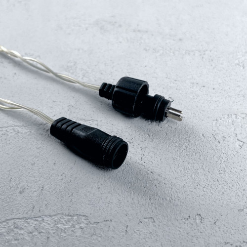 Светодиодная гирлянда 20 м., 200 синих LED ламп, 24V., прозрачный силиконовый провод, IP65, Beauty Led (EST200-10-1B)