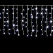 Светодиодный занавес с мерцающим диодом 5*0.7 м., 350 холодных белых LED ламп, белый провод, Winner Light (w.03.6W.350+)