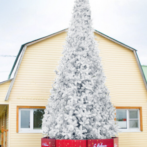 Уличная искусственная елка Альпийская белая 16 м., ствольная, ПВХ, Green Trees (GT16APVCW)