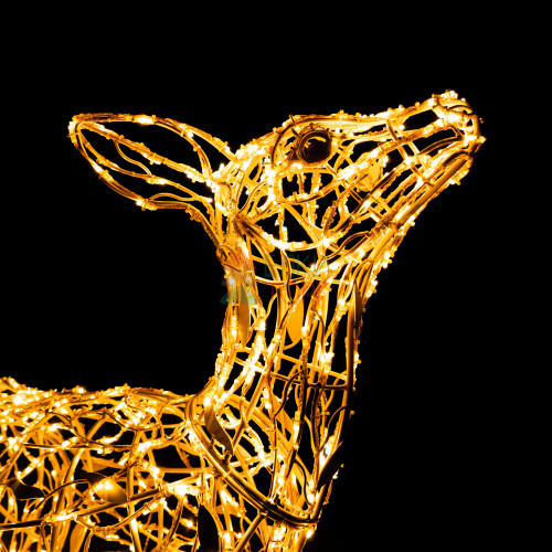 Светодиодная фигура Олененок золотой Premium 2,11 м., Conso (OL351)