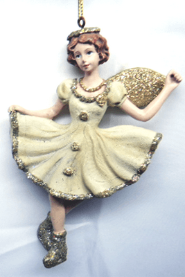 Статуэтка-подвеска 3D &quot;Девочка на коньках&quot; 8*2,5*12,8 см. (3D1128)