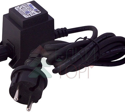 Трансформатор 10W., для гирлянд 24V, подключение до 200 ламп, Beauty Led (05-063)