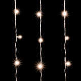 Светодиодный облегченный мерцающий занавес 2*2 м, 220V., 400 теплых белых LED ламп, прозрачный ПВХ, Beauty Led (PCL400NOTBL-10-2WW)