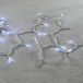 Светодиодная нить 100 белых LED ламп с мерцанием, 10 м., 24В., прозрачный провод ПВХ, LTC (PST100BLW-10-1W)