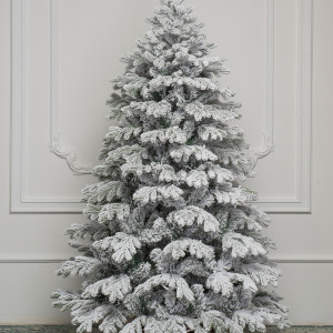 Искусственная елка Аляска заснеженная 150 см., литая хвоя+пвх, ЕлкиТорг (146150)