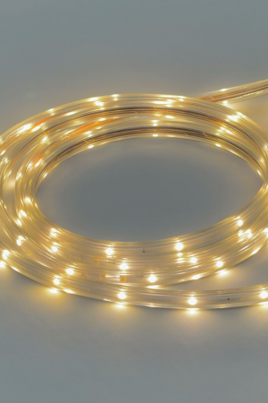 Светодиодная лента Герметичная, бухта 100 м., тепло-белая, 220В, SMD2835, 24 LED на 1 м., 2700К, IP65 LTC (NL-H1-2WW)