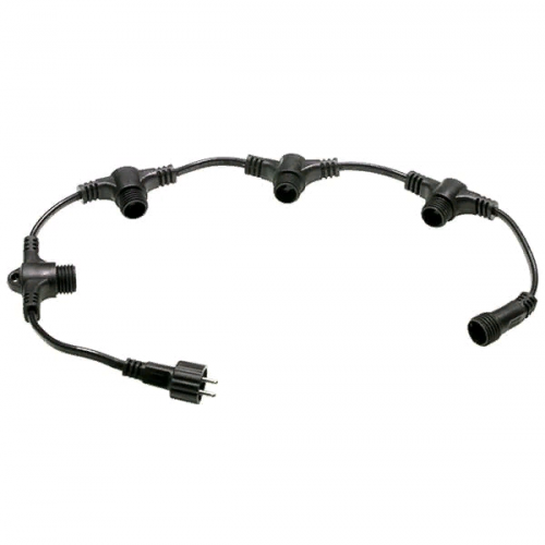 Разветвитель 5-ти лучевой для нитей 24В. без возможности управления, провод черный ПВХ, IP65, LTC (PR15-ST)