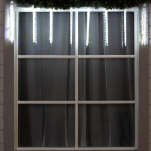 Гирлянда Сосульки рифленые 2.5×0.42 м., IP65, прозрачная нить, 288 белых LED с эффектом стекания, 12 В., Luazon Lighting (5248349)