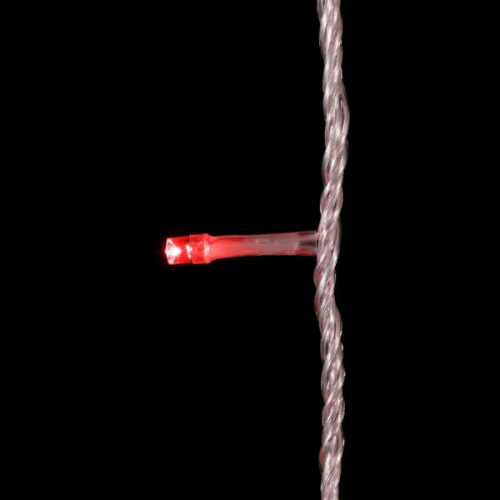  Светодиодная гирлянда с возможностью динамики 20 м., 200 красных LED ламп, 24V., прозрачный силиконовый провод, IP65, Beauty Led (EST200-3W10-1R)