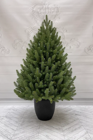 Ель Пышная Премиум 90 см. в кашпо, 100% литая хвоя, TreeDeLux (70177)