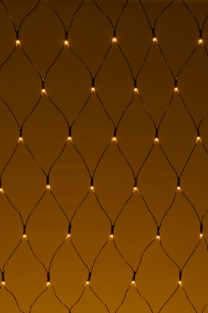 Светодиодная Сетка 2*3 м., 24V, 384 желтых LED, провод чёрный ПВХ, IP54, LTC (NTL384M-11-1Y)