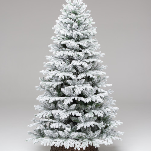 Искусственная елка Пермская заснеженная 180 см., Литая хвоя+ПВХ, ЕлкиТорг (274180)