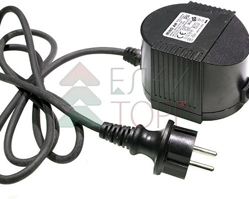 Трансформатор 60W с выпрямителем 24В., до 1000 LED, провод черный Каучук, IP65, LTC (PTR60-3A)