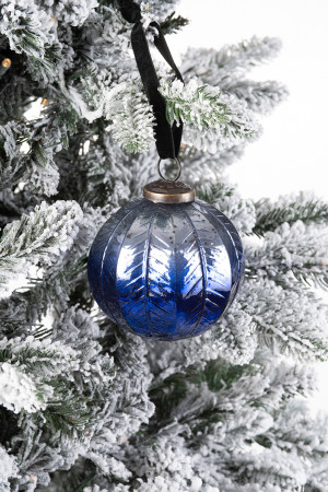 Винтажный стеклянный шар Байкальская сказка 10 см., 1 шт., Karlsbach (13525)