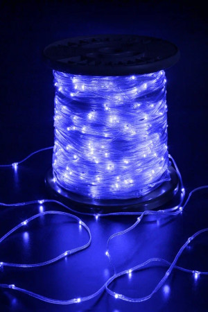 Светодиодная гирлянда Краса 200 м., 2000 LED, 24V, синий, статика, прозрачный провод, Teamprof (TPF-CR200-24V-T/B)