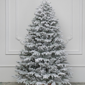 Искусственная елка Александрийская заснеженная 180 см., 100% литая хвоя, ЕлкиТорг (192180)
