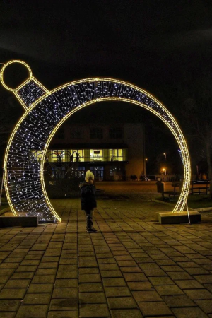 Светодиодная арка Елочная игрушка 2D 350 см., Сад Радости (SR210)