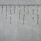 Светодиодная бахрома с колпачком 3,1*0,5 м., 120 теплых белых LED ламп, каучуковый черный провод, LTC (LL120-1-2WW)