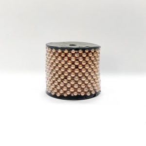 Пластиковые бусы Бисер 8 мм.*10 м., розовый, Christmas DeLuxe (87086)