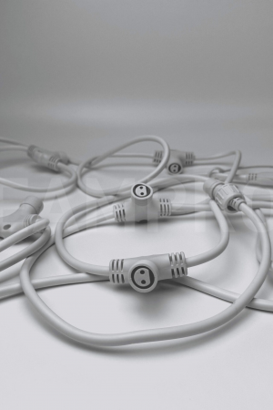 Соединительная шина, 2 pin, Т-образный коннектор, 5 м., 5 лучей, белый, TeamProf (TPF-SC-5/5-W)