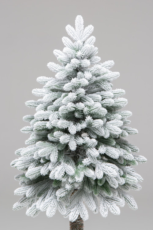 Искусственная елка Валдайская заснеженная 150 см., 100% литая хвоя, ЕлкиТорг (272150)