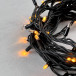 Светодиодная гирлянда Sealed с супер - мерцанием 10 м., 220V ., 75 желтых LED ламп, черный каучук, LTC (LL75ABL-1-2Y)