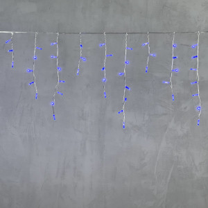  Светодиодная бахрома с колпачком 3,1*0,5 м., 120 синих LED ламп, прозрачный провод ПВХ, IP65, LTC (PIL120CAP-10-2B)