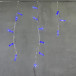  Светодиодная бахрома с колпачком 3,1*0,5 м., 120 синих LED ламп, прозрачный провод ПВХ, IP65, LTC (PIL120CAP-10-2B)