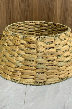 Корзина для декорирования подставки Осока 29х87 см., светло-коричневая, разборная, Christmas DeLuxe (14409)