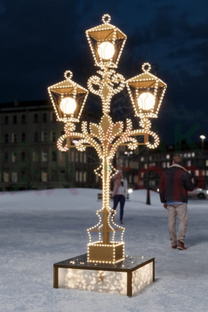 Светодиодная инсталляция Уличный фонарь 3.22 м., Conso (OPR-030-0002)