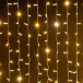 Светодиодный занавес 400 теплых белых LED ламп, 2*2 м., статика, прозрачный провод ПВХ, Teamprof (TPF-C2*2-CT/WW)