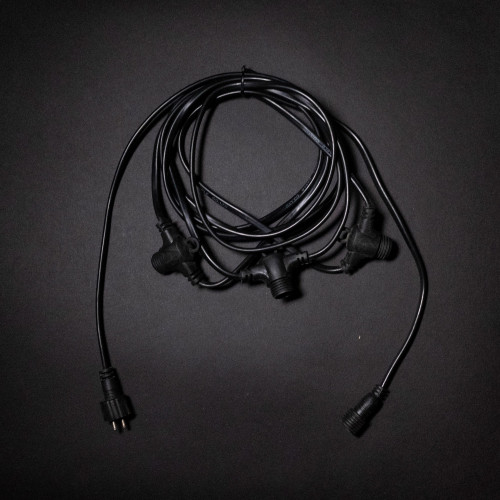 Комплект подключения с 3 коннекторами 24V., 3 м., провод черный ПВХ, Beauty led (SLL3-11-1)