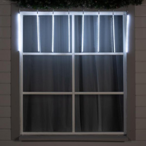 Гирлянда Сосульки 2.5×0.5 м., IP65, прозрачная нить, 288 белых LED с эффектом стекания, 12 В., Luazon Lighting (5248337)