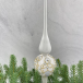 Елочная стеклянная макушка Кружевная 31 см., белая с золотом, Christmas DeLuxe (88558)  