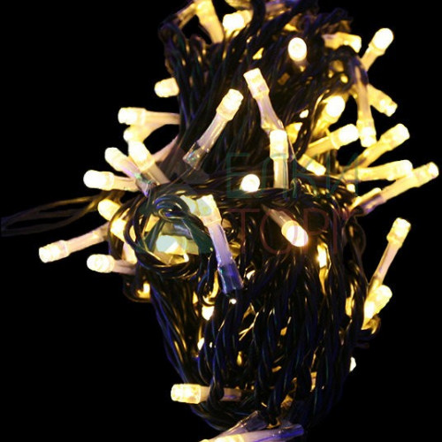 Комплект гирлянд на деревья 60 м., 3 луча по 20 м, 24V, 600 теплых белых LED ламп, черный ПВХ, LTC (KDD600-11-1WW)