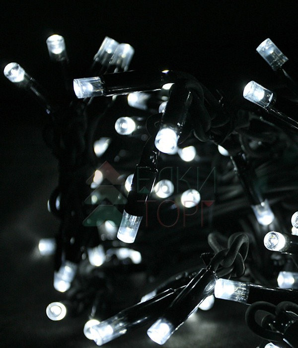 Светодиодная бахрома Sealed 3,2*0,9 м., 220V., 232 холодных белых LED ламп, черный каучук, Beauty Led (LL232-1-2W)