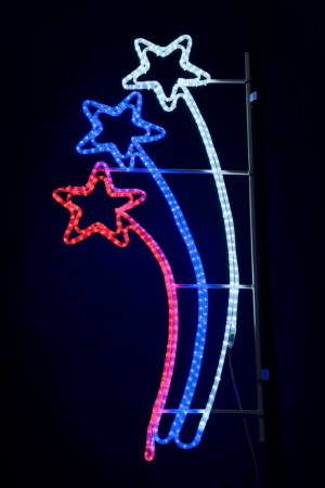 Светодиодная консоль Три кометы, 70*150 см., триколор, LTC (SKL8-220RBW)