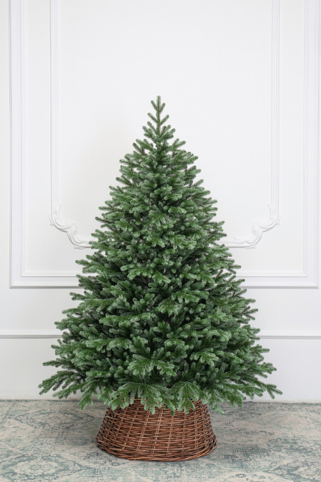 Искусственная елка Архангельская 240 см., 590 теплых белых ламп, 100% литая хвоя, ЕлкиТорг (215240)