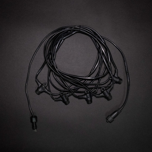 Комплект подключения с 5 коннекторами 24V., 5 м., провод черный ПВХ, Beauty led (SLL5-11-1)