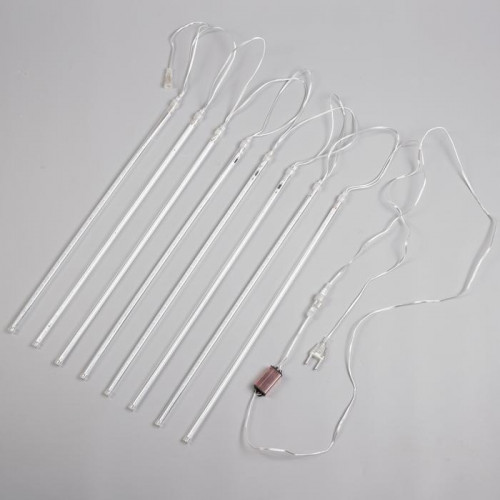 Гирлянда Сосульки 2.5×0.5 м., IP65, прозрачная нить, 288 мульти LED с эффектом стекания, 12 В., Luazon Lighting (5248336)